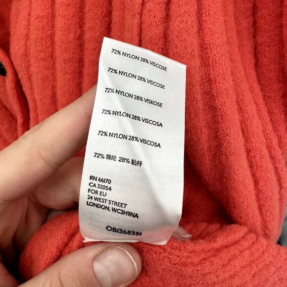 FREE PEOPLE NWT Sloane Cardigan Sweater in Coral Clay // XS - Picture 9 of 12